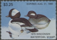 Scan of 1979 Wisconsin Duck Stamp  MNH VF