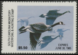 Scan of 1984 South Carolina Duck Stamp MNH VF