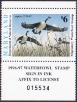 Scan of 1996 Maryland Duck Stamp MNH VF