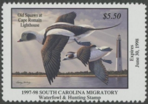 Scan of 1997 South Carolina Duck Stamp MNH VF