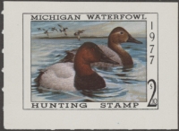 Scan of 1977 Michigan Duck Stamp MNH VF