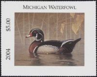 Scan of 2004 Michigan Duck Stamp MNH VF