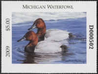 Scan of 2009 Michigan Duck Stamp MNH VF