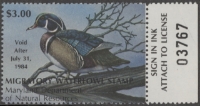 Scan of 1983 Maryland Duck Stamp MNH VF
