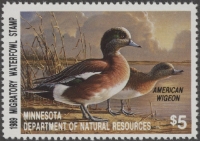 Scan of 1989 Minnesota Duck Stamp MNH VF