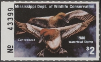 Scan of 1979 Mississippi Duck Stamp MNH VF