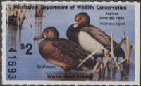 Scan of 1981 Mississippi Duck Stamp MNH VF