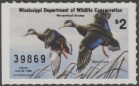 Scan of 1984 Mississippi Duck Stamp MNH VF
