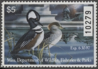 Scan of 1996 Mississippi Duck Stamp MNH VF