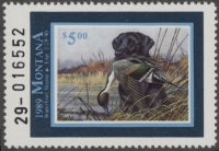 Scan of 1989 Montana Duck Stamp MNH VF