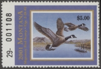 Scan of 2001 Montana Duck Stamp MNH VF