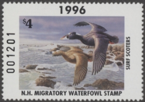 Scan of 1996 New Hampshire Duck Stamp MNH VF