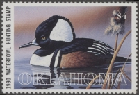 Scan of 1990 Oklahoma Duck Stamp MNH VF