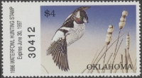 Scan of 1996 Oklahoma Duck Stamp MNH VF