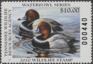 Scan of 2010 Tennessee Duck Stamp MNH VF