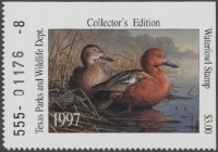 Scan of 1997 Texas Duck Stamp MNH VF