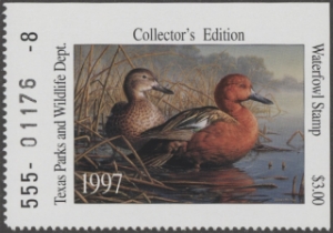 Scan of 1997 Texas Duck Stamp MNH VF
