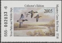 Scan of 2005 Texas Duck Stamp MNH VF