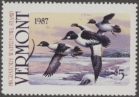 Scan of 1987 Vermont Duck Stamp MNH VF