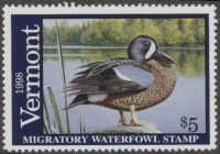 Scan of 1998 Vermont Duck Stamp MNH VF