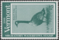 Scan of 2006 Vermont Duck Stamp MNH VF