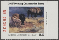 Scan of 2000 Wyoming Duck Stamp MNH VF