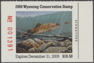 Scan of 2006 Wyoming Duck Stamp MNH VF