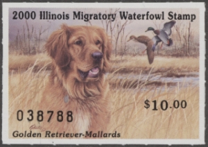 Scan of 2000 Illinois Duck Stamp MNH VF