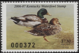 Scan of 2006 Kentucky Duck Stamp MNH VF