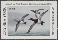 Scan of 2002 New York Duck Stamp MNH VF
