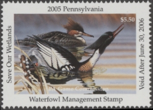 Scan of 2005 Pennsylvania Duck Stamp MNH VF