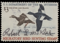 Scan of RW36 1969 Duck Stamp  Used F-VF