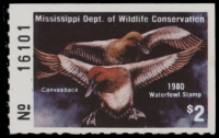 Scan of 1979 Mississippi Duck Stamp MNH VF