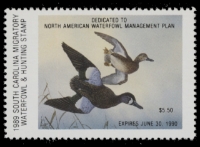 Scan of 1989 South Carolina Duck Stamp MNH VF