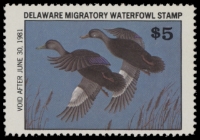 Scan of 1980 Delaware Duck Stamp - First of State MNH VF