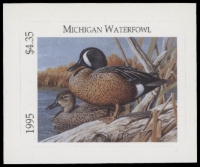 Scan of 1995 Michigan Duck Stamp MNH VF