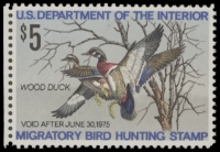 Scan of RW41 1974 Duck Stamp  MNH F-VF