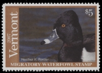 Scan of 2007 Vermont Duck Stamp MNH VF