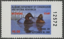 Scan of 1988 Alabama Duck Stamp MNH VF