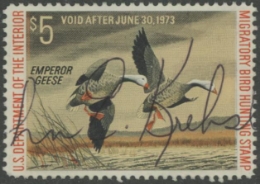 Scan of RW39 1972 Duck Stamp Used F-VF