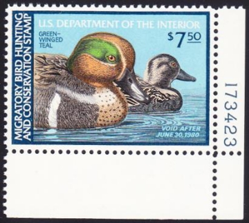 Picture of RW46 1979 Duck Stamp XF 90 MNH XF 90