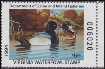 Scan of 1994 Virginia Duck Stamp MNH VF