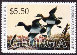 Scan of 1988 Georgia Duck Stamp MNH VF