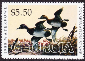 Scan of 1988 Georgia Duck Stamp MNH VF