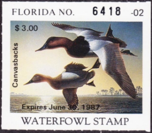 Scan of 1986 Florida Duck Stamp MNH VF