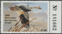 Scan of 1998 Wisconsin Duck Stamp MNH VF