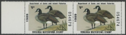 Scan of 1989 Virginia Duck Stamp MNH VF