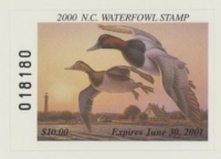 Scan of 2000 North Carolina Duck Stamp Hunter NC18A MNH VF SA