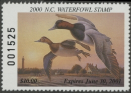 Scan of 2000 North Carolina Duck Stamp MNH VF