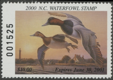 Scan of 2000 North Carolina Duck Stamp MNH VF